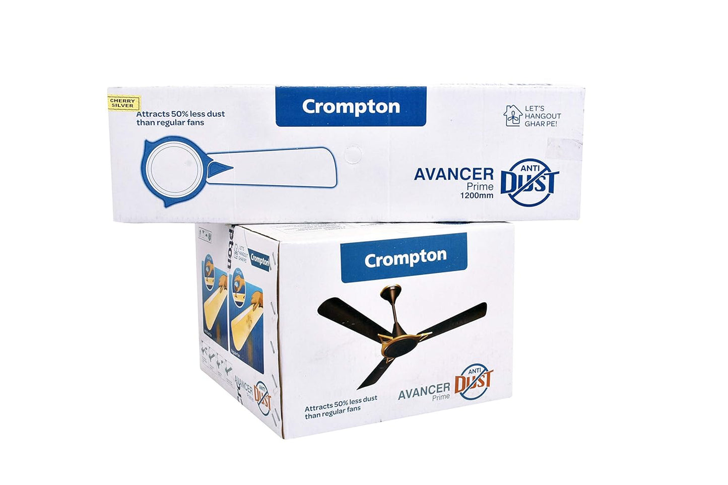 Crompton Avancer Prime 1200 mm (48 inch) Decorative Ceiling Fan with Anti Dust Technology (Bakers Brown)