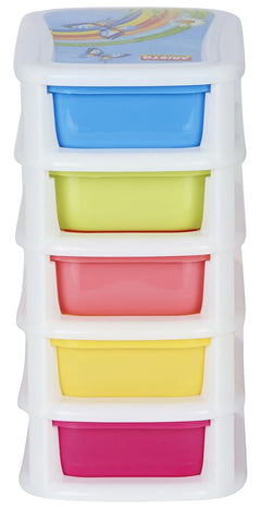 ARISTO Chest of Drawers (Matte Multi-Colored Sigma Drawer 5), 19 x 13 x 24 cm (L x W x H), Multicolour, Standard