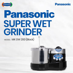 Panasonic Plastic Mk-Gw200 Super Wet Grinder (Black)