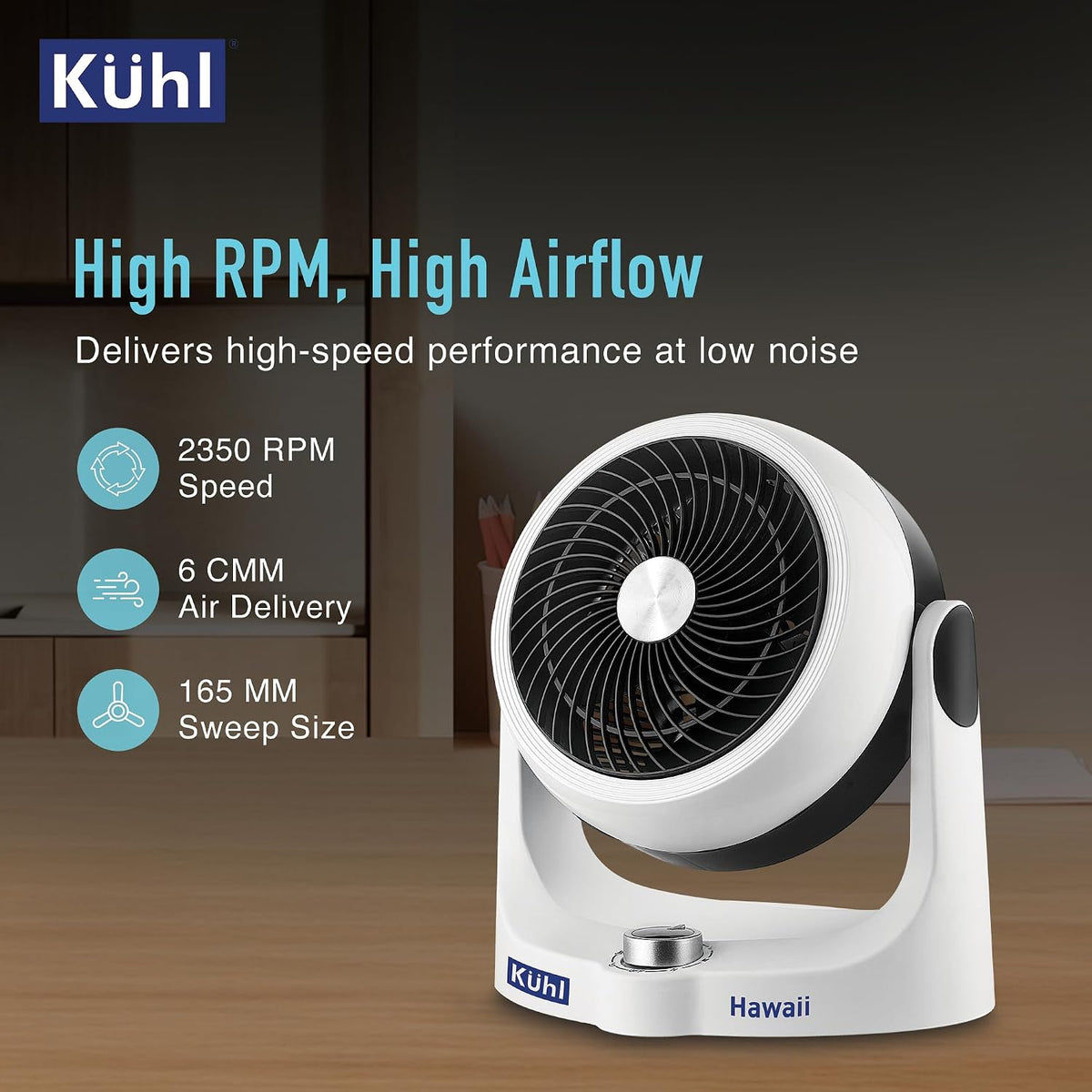 KUHL Hawaii Desktop Fan 165MM-3