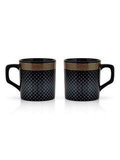 Clay Craft Fine Ceramic Tea/Coffee Cup Set of 6-200 ml Each (Director BG 606), Tea Cup Set of 6, Microwave & Dishwasher Safe, Mugs for Coffee, Cups Set of 6, Mug Set, Gift Set, Ideal for Gifting