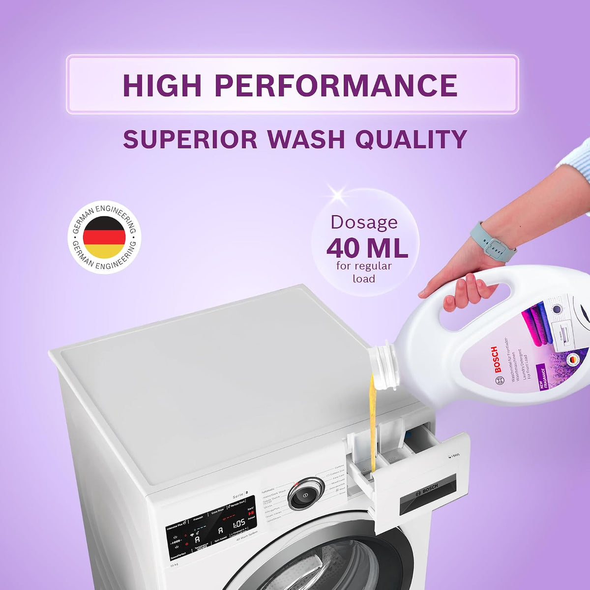 Bosch Front Load Laundry Detergent Lavender Fragrance - 2 L