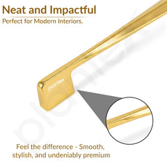 Plantex Cabinet Handle/160mm Handle for Drawer/Wardrobe/Kitchen Handle/Pull-Push Handle for Home/Office - Pack of 2 (Gold)-4