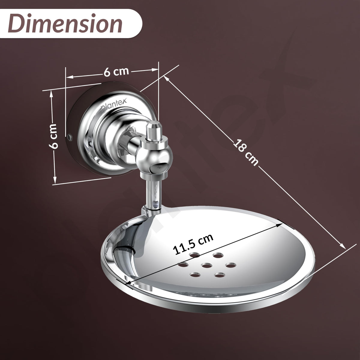 Plantex 304 Grade Stainless Steel Soap Dish/Soap Stand/Bathroom Soap Holder/Bathroom Accessories Skyllo (Chrome)-3