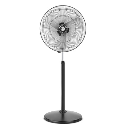 Orient Electric 450mm Tornado Pedestal Fan for home | Powerful Motor, High Air Delivery |3-Speed Control, High Speed Stand Fan | Metal Body, Telescopic Arrangement| 2 Years Warranty by Orient | Black