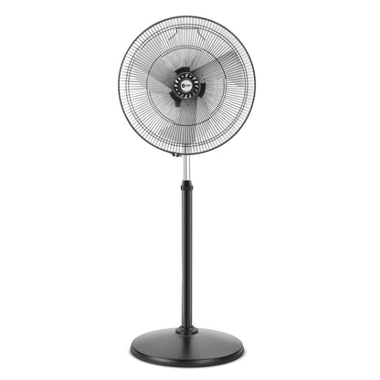Orient Electric Stand 87 Pedestal Fan | High Speed 2100 RPM 95 CMM | 100% Copper Motor | 90 Degree Oscillation and Tilt | Adjustable Height | 3 Speed | Military Grade Guard| Black & Red