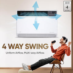 LG 1.5 Ton 5 Star DUAL Inverter Window AC (Copper, Convertible 4-in-1 cooling, 4 Way Air Swing, HD Filter, UW-Q18WUZA, White)