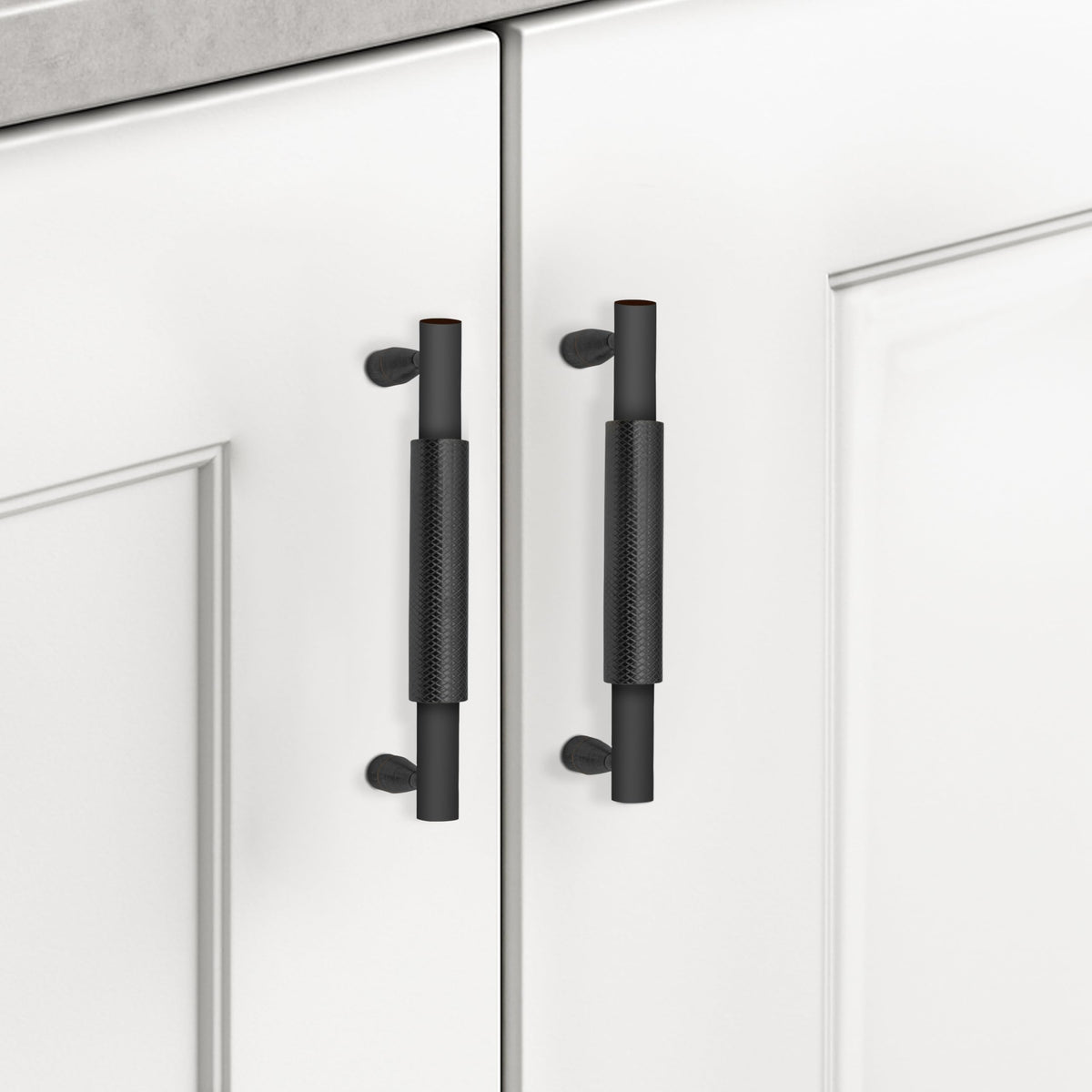 Plantex Cabinet Handle/Kitchen Cabinet Door Handle/Wardrobe/96 mm Cupboard Handle/Door Pull-Push Handle for Home/Office - Pack of 2 (Black) (Model APS-DTC-3910)-1