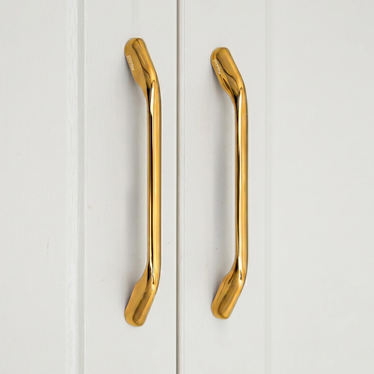 Plantex Cabinet Handle/160mm Handle for Wardrobe/Kitchen Handle/Pull-Push Handle for Home/Office - Pack of 2 (Gold)