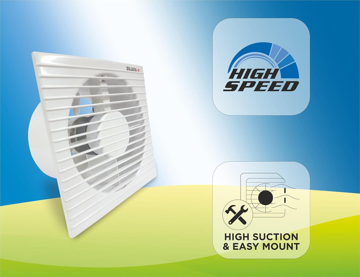 Sujata 150 mm Premium Exhaust Fan for Kitchen, Bathroom & Office-5