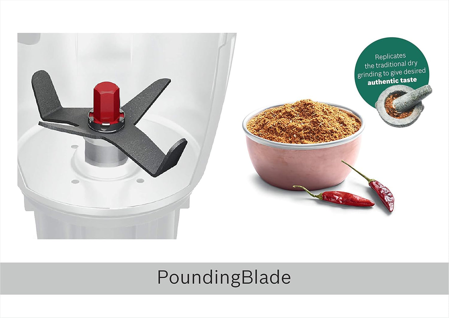 Bosch Bold 750Watt Mixer Grinder, Black