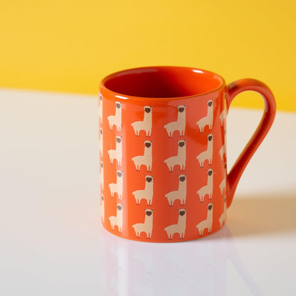 Clay Craft Fine Ceramic Milk/Coffee Mug - 350 ml Each- Set of 2 (Inhale Exhale)