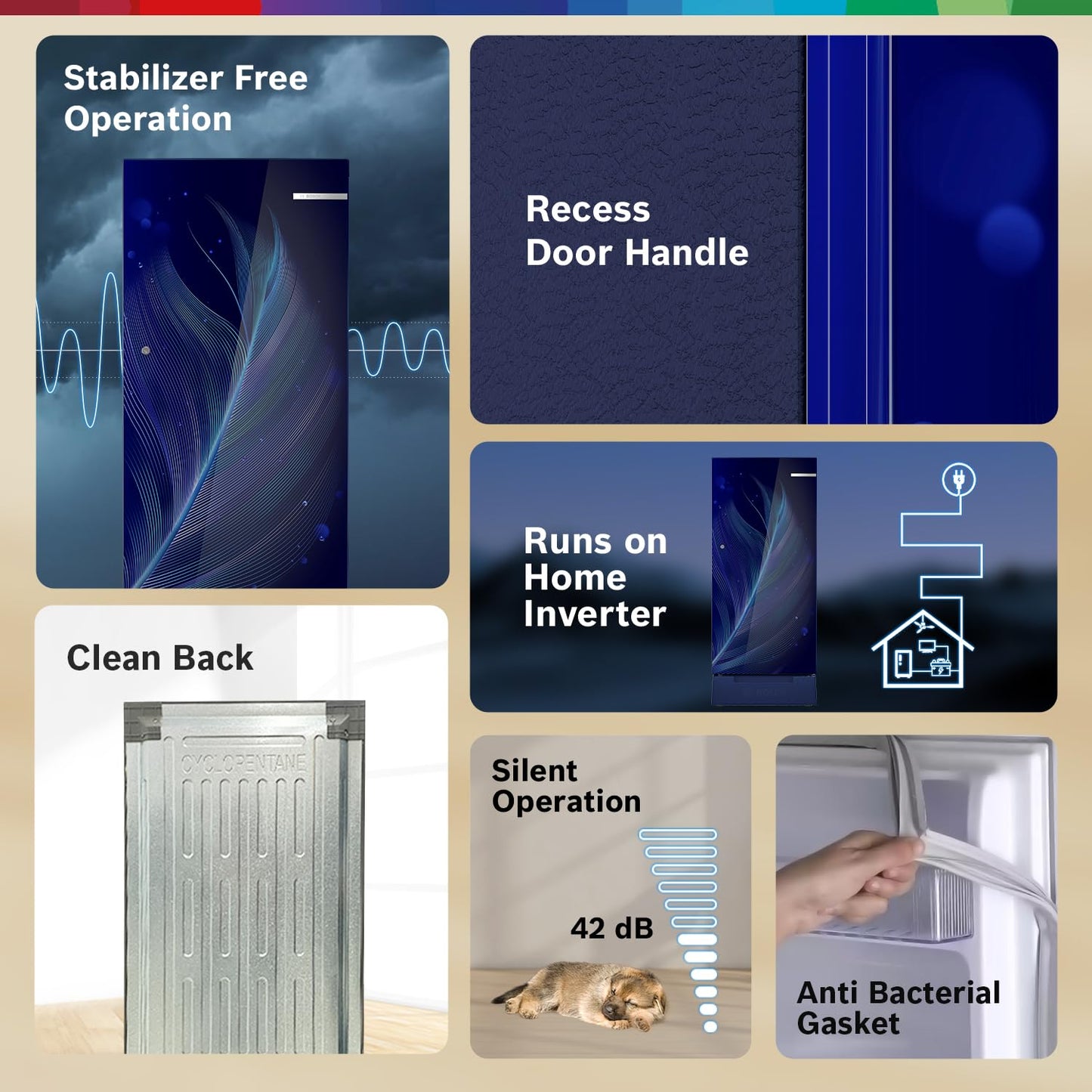 Bosch 187 L, 3 Star, Single Door Refrigerator with Industry's largest base drawer, vegetable box* & Beverage space (CST18B33PI, Feather Blue) 18 Hr Cooling Retention, 2.5x Cooling, inverter compressor