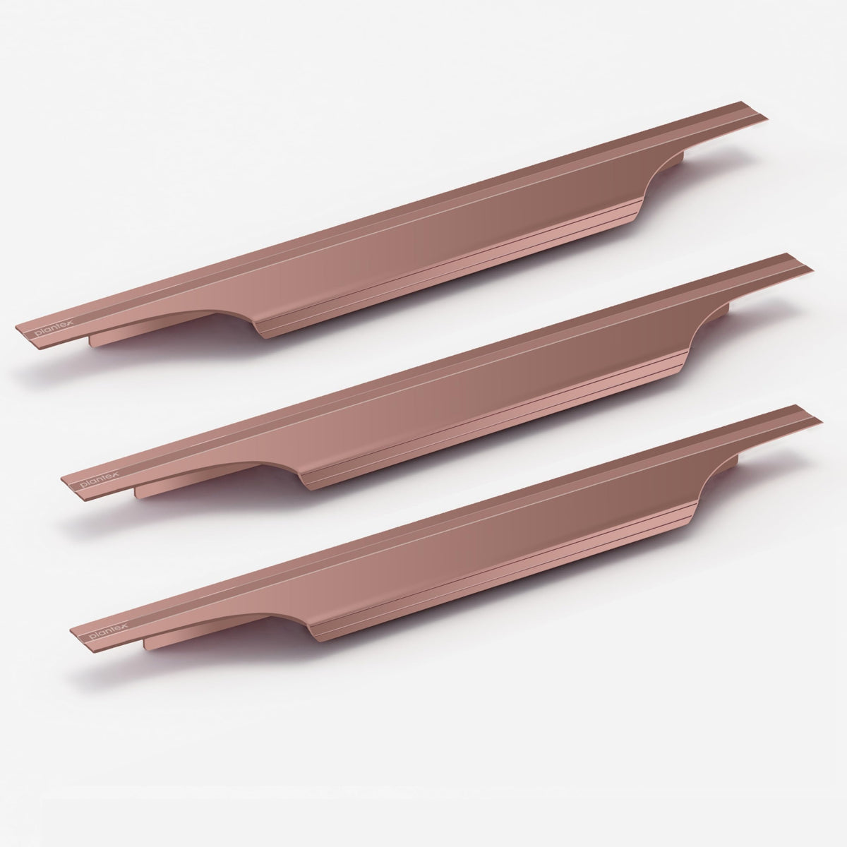 Plantex Profile Handle for Kitchen Cabinet/16 Inch Aluminium Drawer Profile Handle/Wardrobe Pull Handle for Home/Office/Hotel - Pack of 3 (Rose Gold) (Model APS-PF-1003)-1