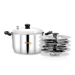 Pigeon Desire Stainless Steel Idli Cooker | ISI Certified Steamer Pot