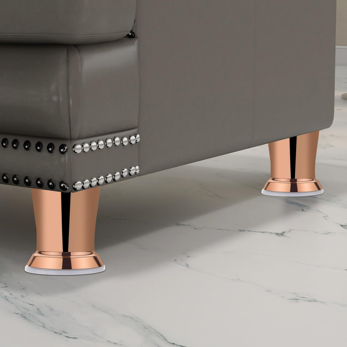 Plantex Heavy Duty 3 Inch Spare Sofa Legs for Bed Furniture/Sofa Legs for Table/Sofa Support Legs Set of 2 Pcs (Rose Gold)-6