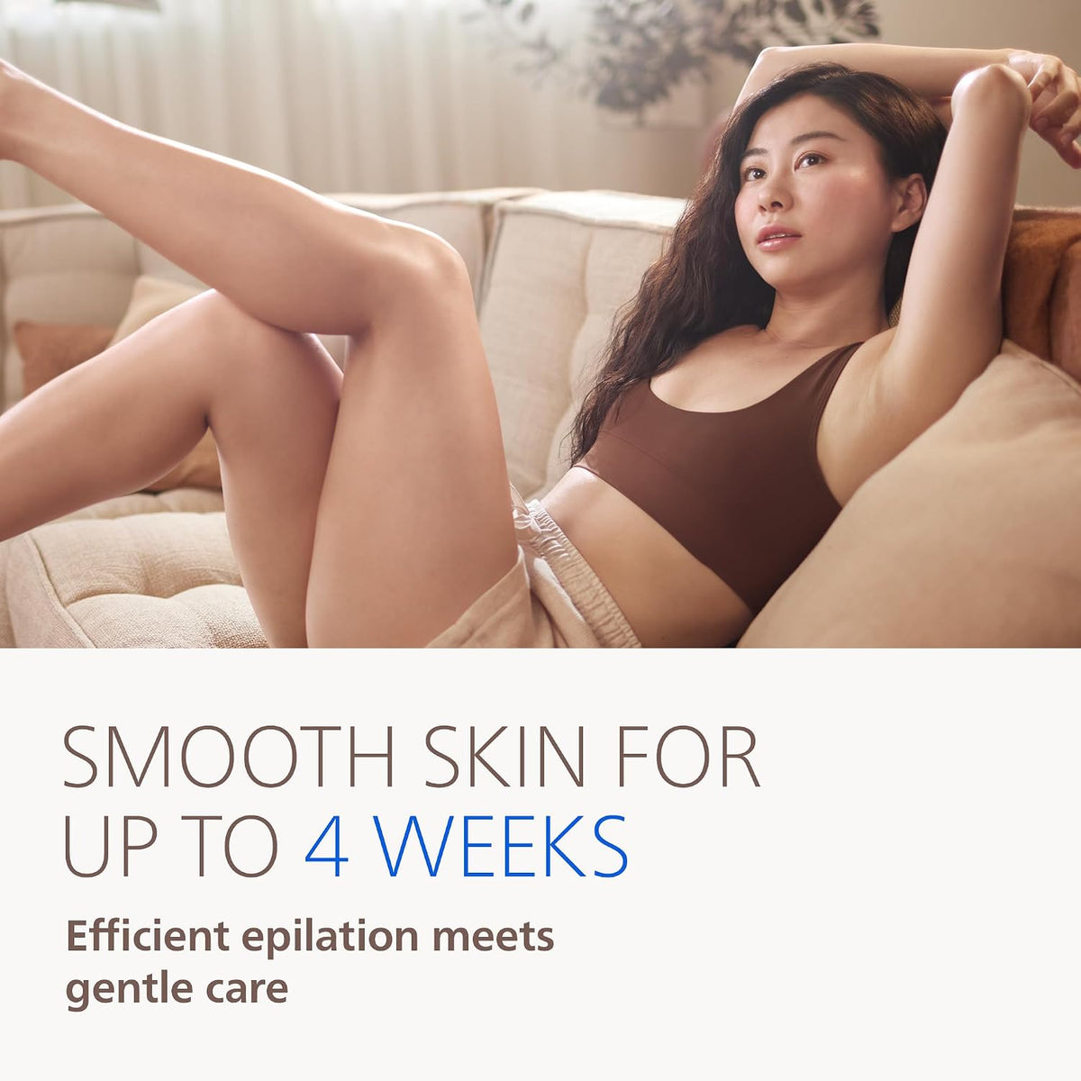 Philips Epilator Series 8000 - Cordless Wet & Dry Electric Epilator for Legs and Body, with ProGuide (BRE708/00)