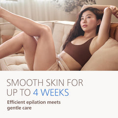 Philips Epilator Series 8000 - Cordless Wet & Dry Electric Epilator for Legs and Body, with ProGuide (BRE708/00)