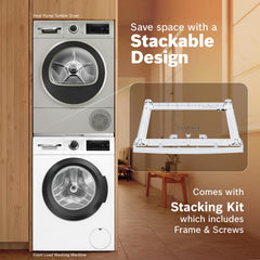 Bosch Washer Dryer Combo: 12 kg 5 Star Front Load Fully-Automatic Washing Machine (WGA27400IN, White) with 10 kg Fully Automatic Front Load Condenser (WQG2520XIN)-5