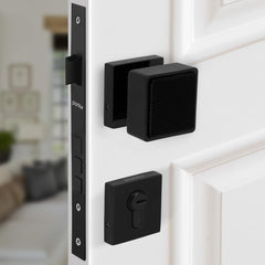 Plantex Heavy Duty Door Lock/Main Door Mortise Lock Handle/Handle Set for Home/Office/Door Accessories - (PT-011, Black)-1