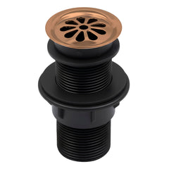 Plantex Brass with Nylon 4 inch Full Thread Waste Coupling for Wash Basin/Coupling for Sink - Pack of 1 (BH-1116, Rose Gold)-1