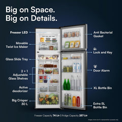 IFB 331L 3 Star 12-in-1 Convertible, Advanced Inverter Frost-Free Double Door Refrigerator with 30 Hrs Cooling Retention