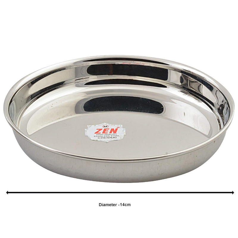 JAIN Stainless Steel 2in1 Thatte Idly Stand | Dhokla Maker & Idiappam Stand - 8 Plates Thatte Idli Plate & Momos Steamer Stand (4 Thattu Idly Plates, 4 Idiappam Plates, 1 Stand) - Silver