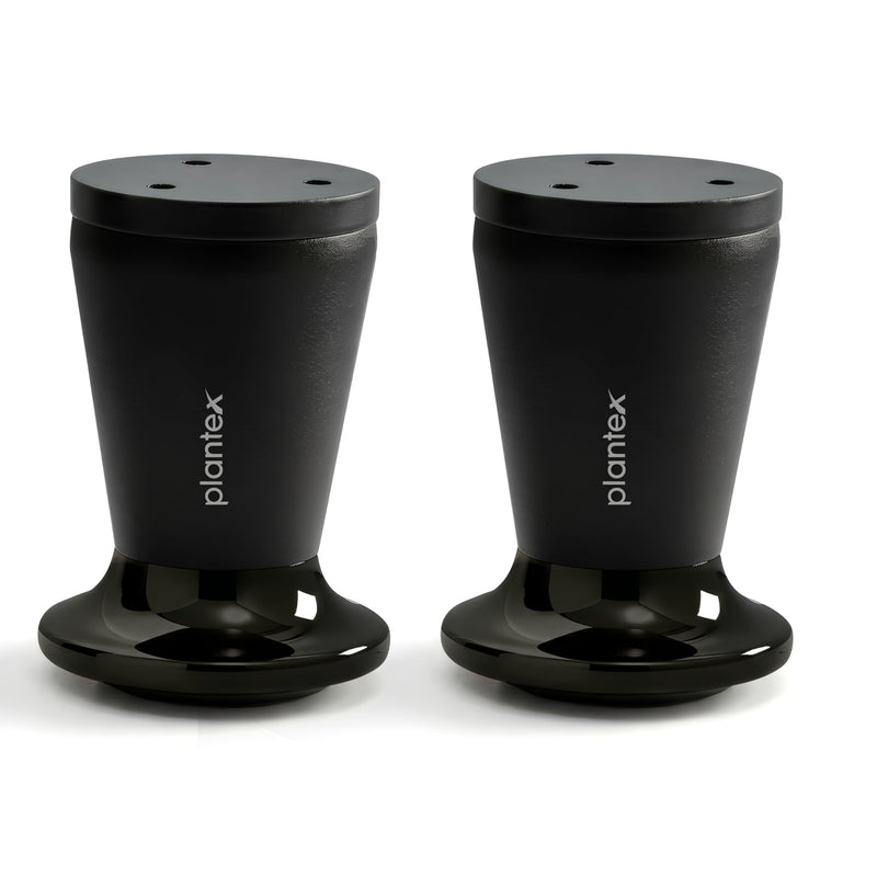 Plantex 3 Inch Sofa Leg for Bed Furniture/Aluminium Sofa Leg for Table/Support Legs/Furniture Leg - Pair of 1 (2 Piece) (DTS-87, Black)-1