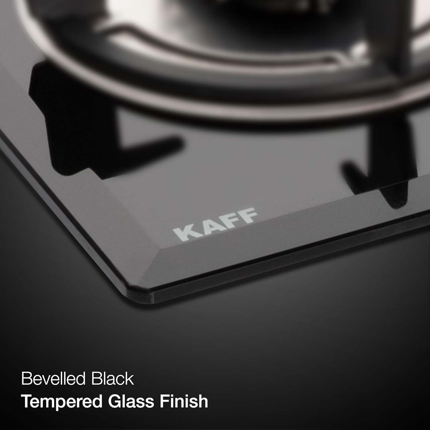 KAFF 3 Burners Built-in Hob & Hobtop For Modular kitchen -8 MM|Auto Electric Ignition Glass Top| Full Brass Burner| Enamelled Matt Finish, Easy Grip Knobs, Toughened Glass (Black,80CM) | FBB 603 |