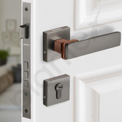 Plantex Triple Security Door Lock for Home/Main Door Lock Set with 3 Years of Warranty/Mortise Lock for Door with Brass Lock Body & Cylinder (7116 - PVD Choco & Satin Black)-6