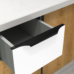 Plantex Profile Handle for Kitchen Cabinet/16 Inch Aluminium Drawer Profile Handle/Wardrobe Pull Handle for Home/Office/Hotel - Pack of 1 (Black) (Model APS-PF-1003)-1