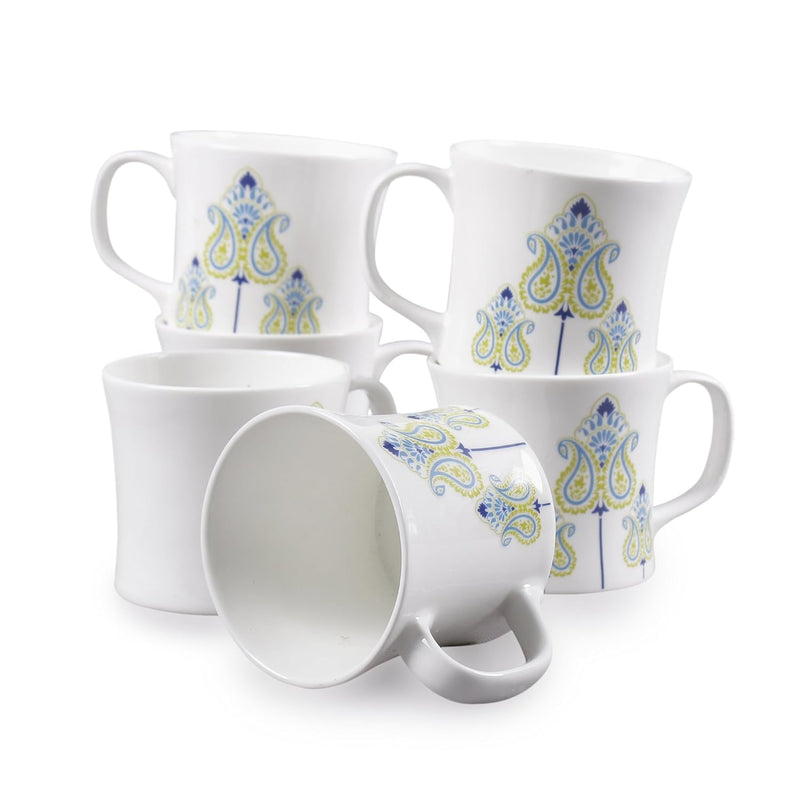 Clay Craft Fine Ceramic Coffee Mugs Set of 6 Perfect for Kitchen and Home Decor