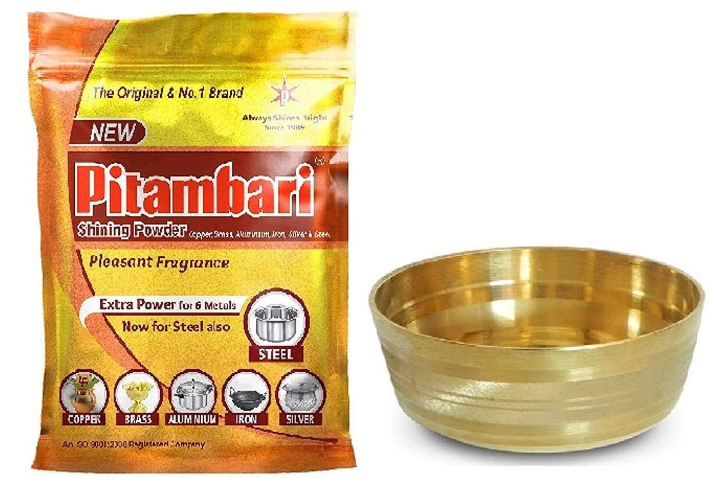 Pitambari Shining Powder - 200g | For 6 Types of Metals (pack of 1)