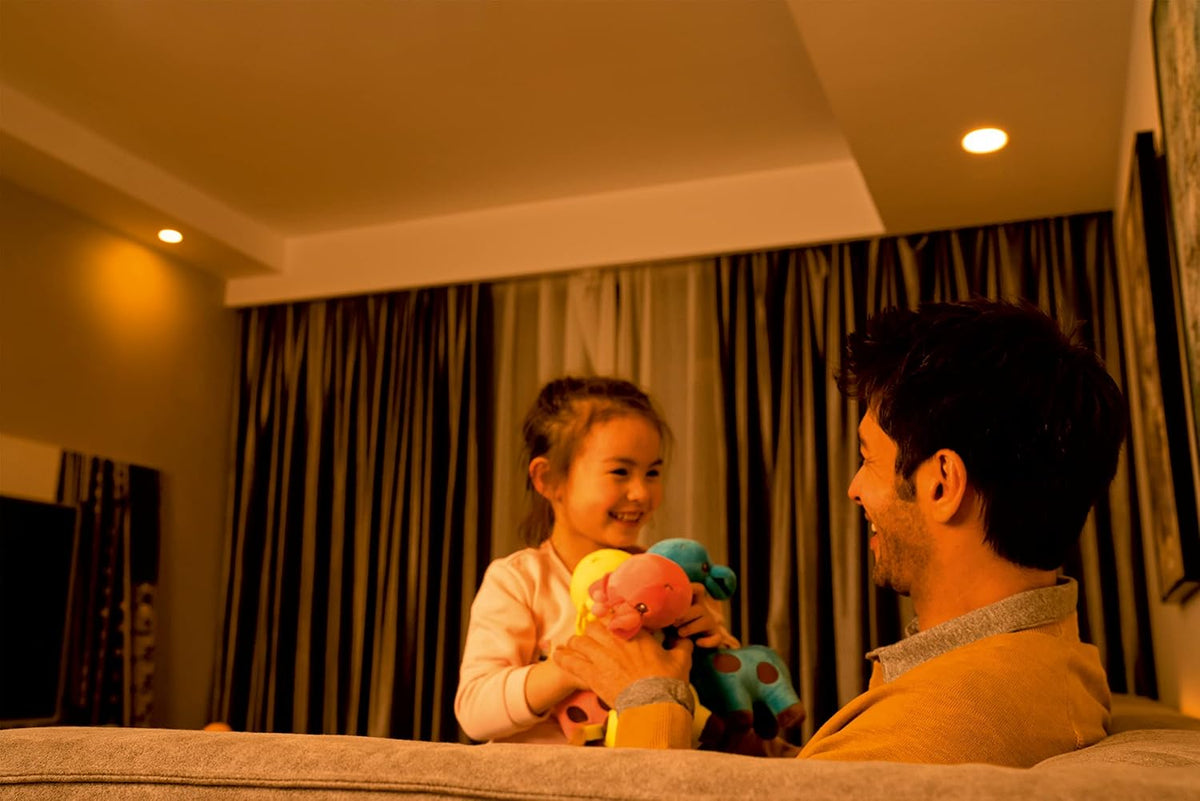 Philips polycarbonate Smart Wi-Fi LED Downlighter 5-Watt Square Wiz Connected Compatible with Amazon Alexa