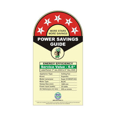 Superfan Super Sevak 1200 mm BLDC Ceiling Fan with Remote | 5 Star (White)-2