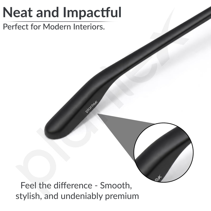 Plantex Cabinet Handle/288mm Handle for Wardrobe/Kitchen Handle/Pull-Push Handle for Home/Office - Pack of 1 (Black) (Model APS-PH-101)-4