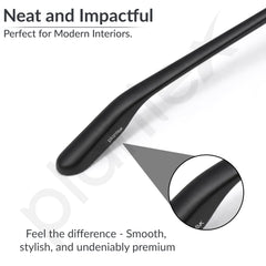 Plantex Cabinet Handle/96mm Handle for Wardrobe/Kitchen Handle/Pull-Push Handle for Home/Office - Pack of 2 (Black)-4