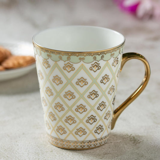 Clay Craft Fine Ceramic ZING-Ebony-Milk Mug, 1 PIECE-340 ml, Perfect for Afternoon Tea, Gifts, and Home Décor, Elegant Ceramic Milk Mug, Modern Milk Mug