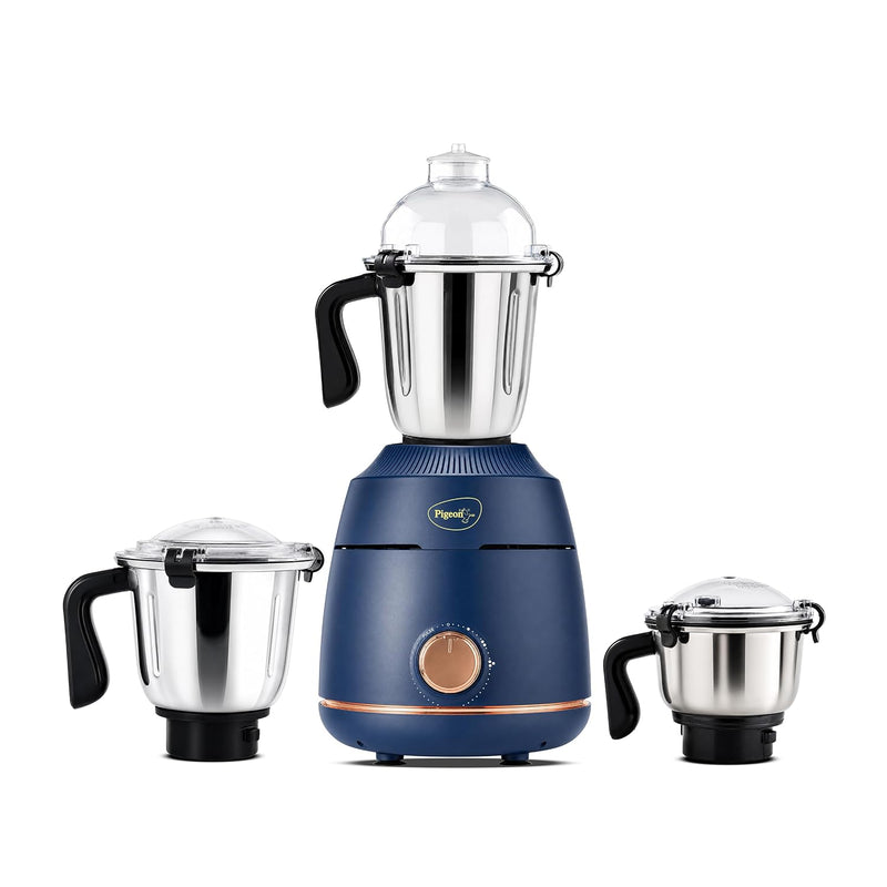 Pigeon Nex Grind 3 jar Blue color Mixer Grinder | 800W Powerful BLDC motor