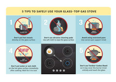 Faber Hobtop Utopia HT905 CRS BR CI AI 5 Brass Burner Auto Electric Ignition Glass Top, Black