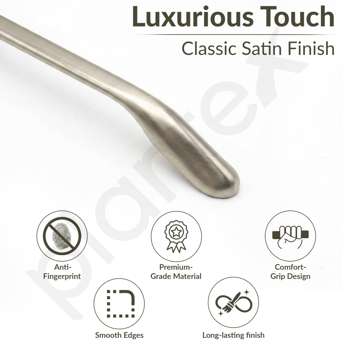 Plantex Cabinet Handle/288mm Handle for Drawer/Wardrobe/Kitchen Handle/Pull-Push Handle for Home/Office - Pack of 1 (Satin)-3