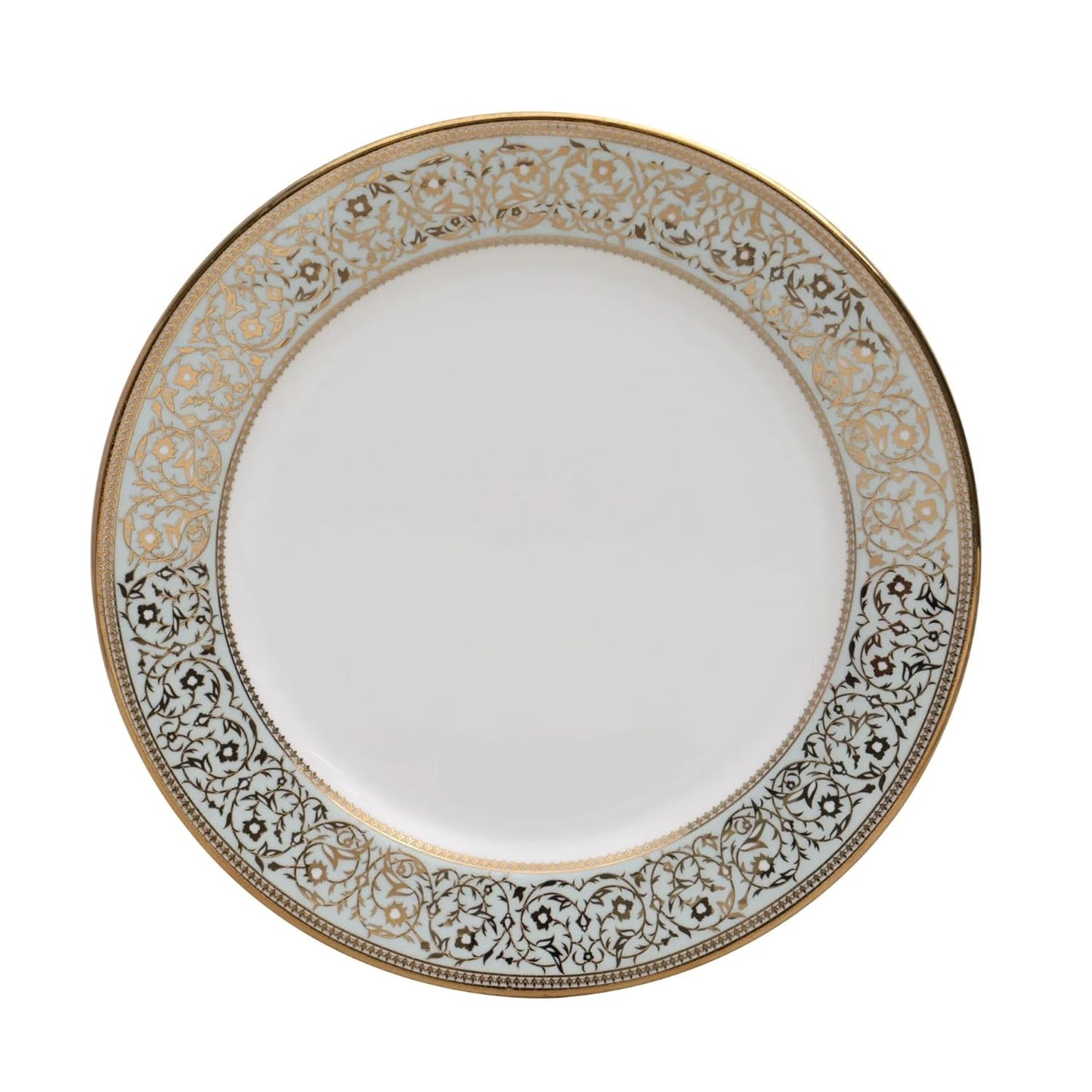 Clay Craft Fine Ceramic Ebony Dinner Set, Enchanting Gold, for Family of 4, Dinner Set Ceramic, Crockery Set, Dining Set for Dinner, Crockery Set for Gift, Kitchen Set (13 Pieces, E647)