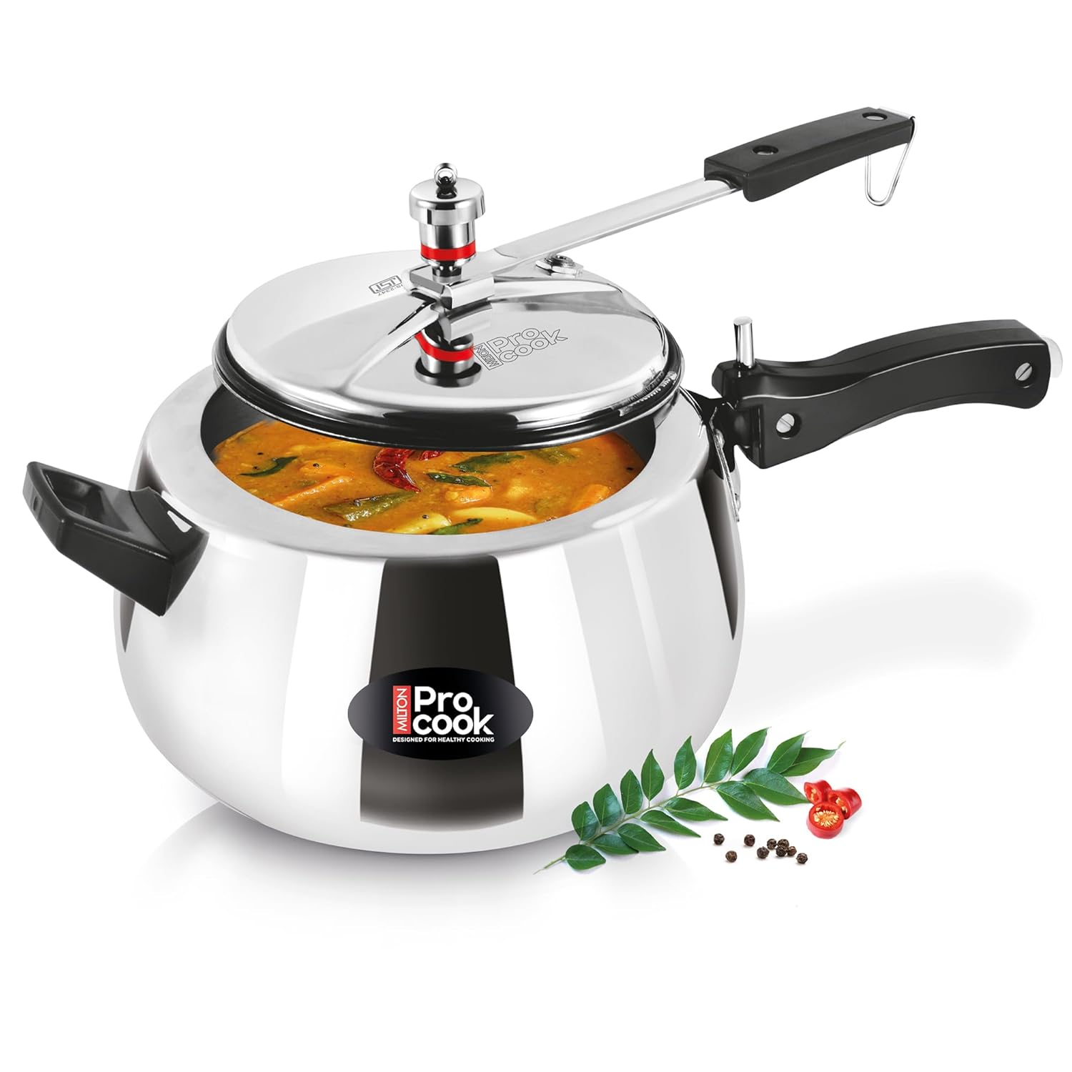 Inner Lid Curve Aluminium Induction Pressure Cooker (Milton Procook)