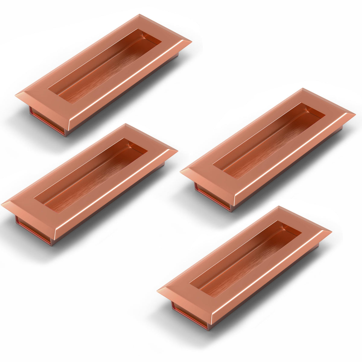 Plantex Sliding Door Handle/Concealed Handle for Sliding Door/96mm Concealed Handle for Wardrobe/Kitchen Cabinet - Pack of 4 (Rose Gold) (Model APS-DTC-3900)-1