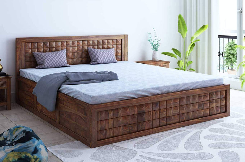 Dreamer 100% Pure Sheesham King Size Storage Beds