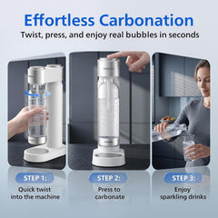 Philips Sparkling Water Maker, Soda Streaming Machine with Quick Twist Bottle (ADD4902WHOQ/37)