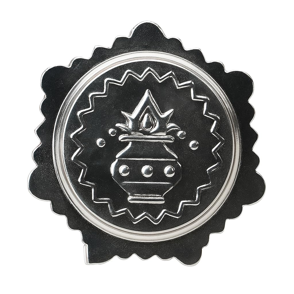 Dynore Stainless Steel 4 in 1 Haldi Kumkum Dabbi/Tilak Dabbi- Set of 1 Pcs