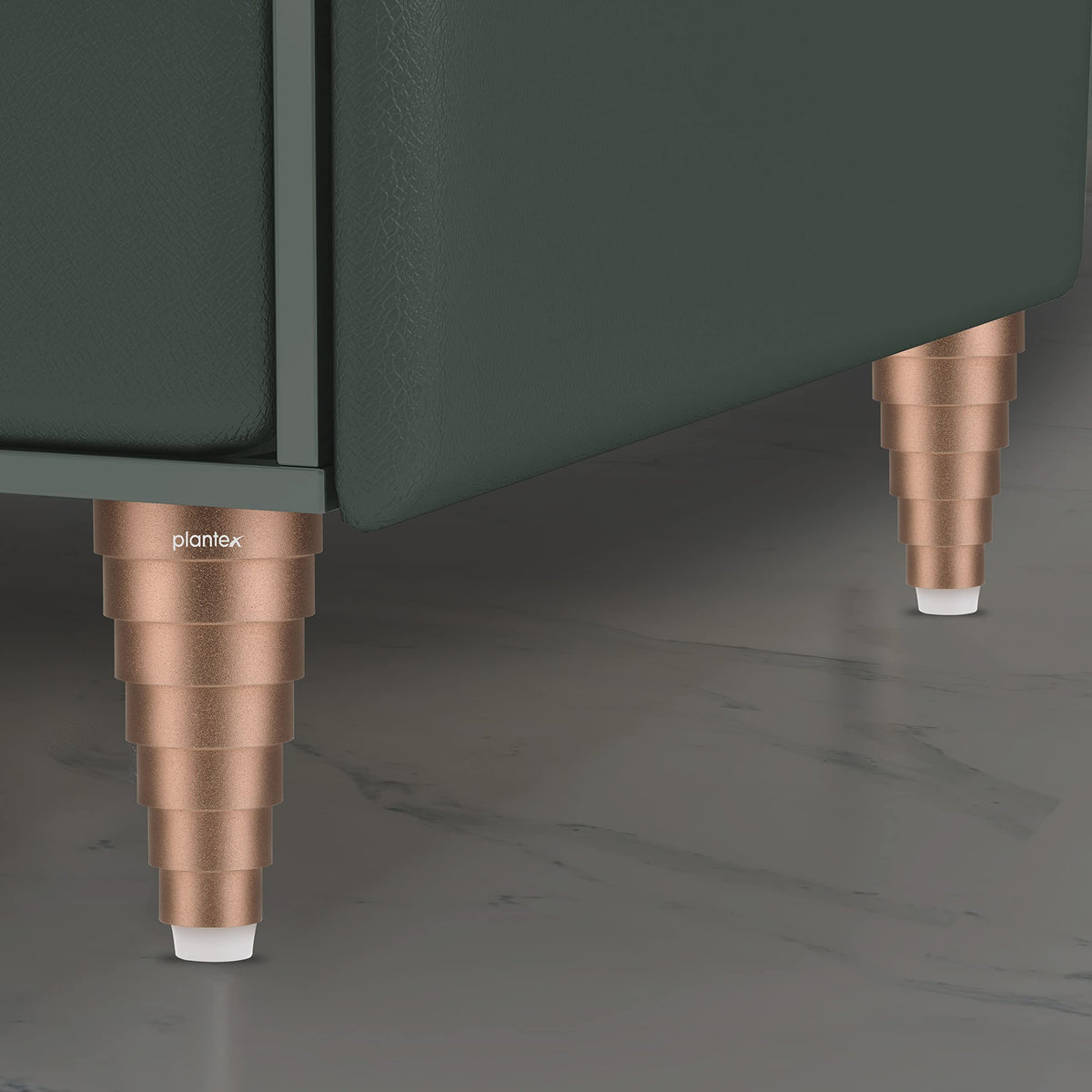 Plantex Heavy Duty Round 4 inch Spare Sofa Legs for Bed Furniture/Sofa Legs for Furniture Fitting/Table Legs/Sofa Leg Set of 2 pcs (Rose Gold) (Model APS-DTS-66)-2