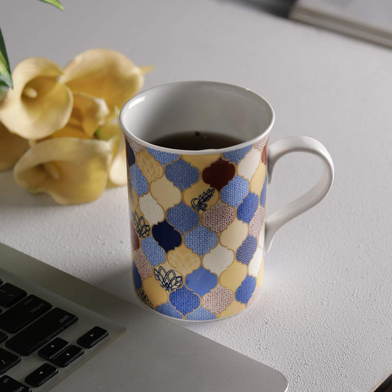 Clay Craft Fine Ceramic Milk Mug Single Piece 350 ml - Gifts for Brother, Sister, Father,Mother, Realtives, Friends, Girlfriend, Boyfriend, Boss, Colleagues on Any Occassion (Birthday)
