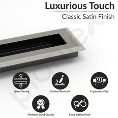 Plantex Sliding Door Handle/Concealed Handle for Sliding Door/224mm Concealed Handle for Wardrobe/Kitchen Cabinet - Pack of 2 (Satin) (Model APS-DTC-3900)-3